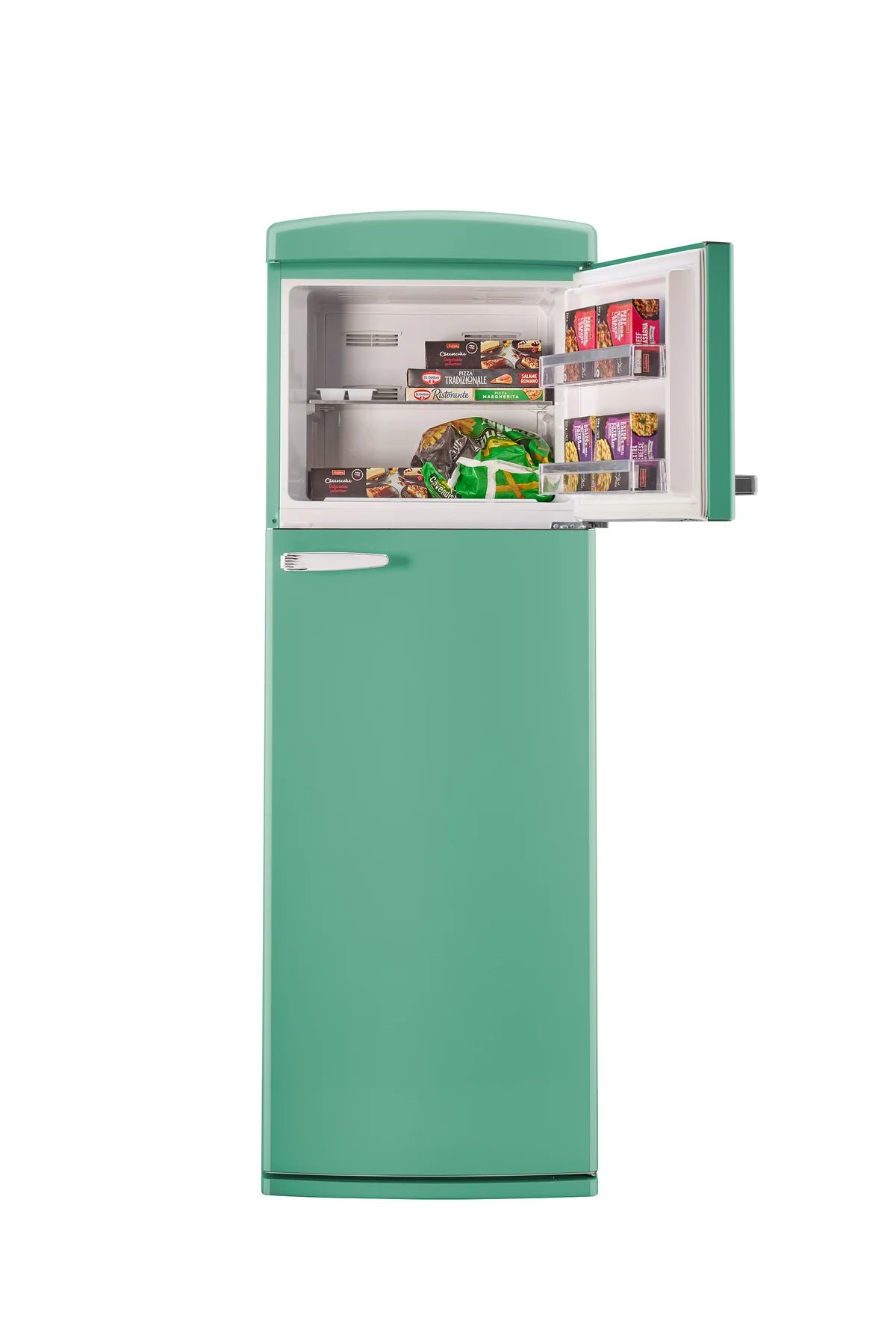 Unique 310L Ocean Mist Turquoise Top Mount Refrigerator UNQ-310L T TM
