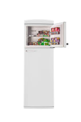 Unique 310L Marshmallow White Top Mount Refrigerator UNQ-310L W TM