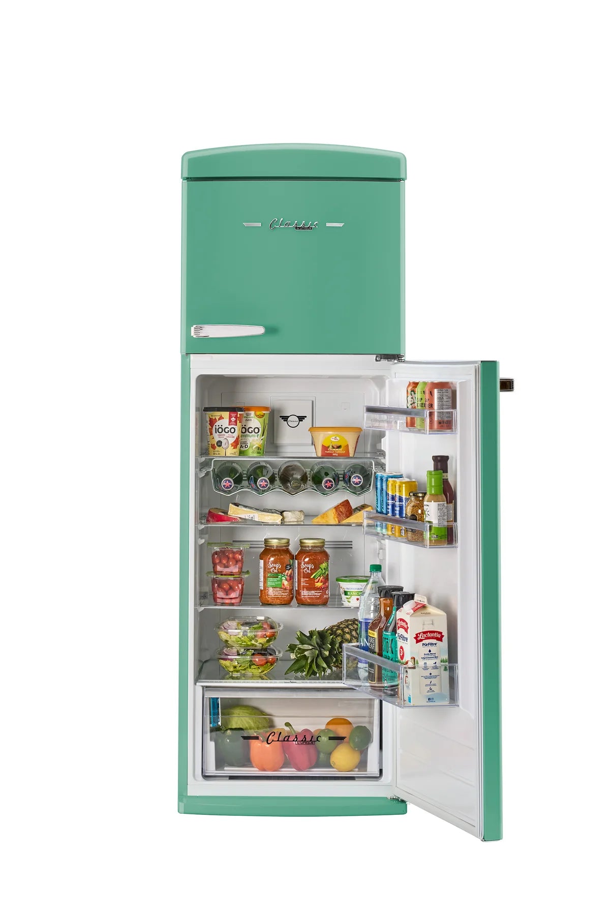Unique 310L Ocean Mist Turquoise Top Mount Refrigerator UNQ-310L T TM