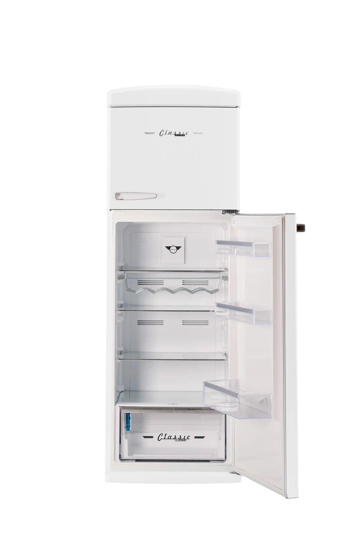 Unique 310L Marshmallow White Top Mount Refrigerator UNQ-310L W TM