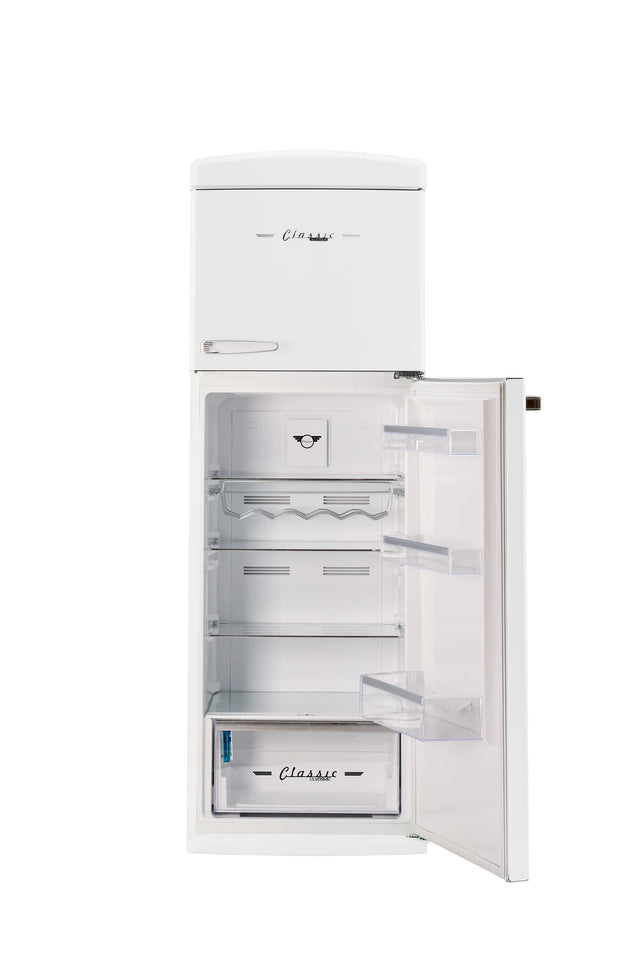 Unique 310L Marshmallow White Top Mount Refrigerator UNQ-310L W TM