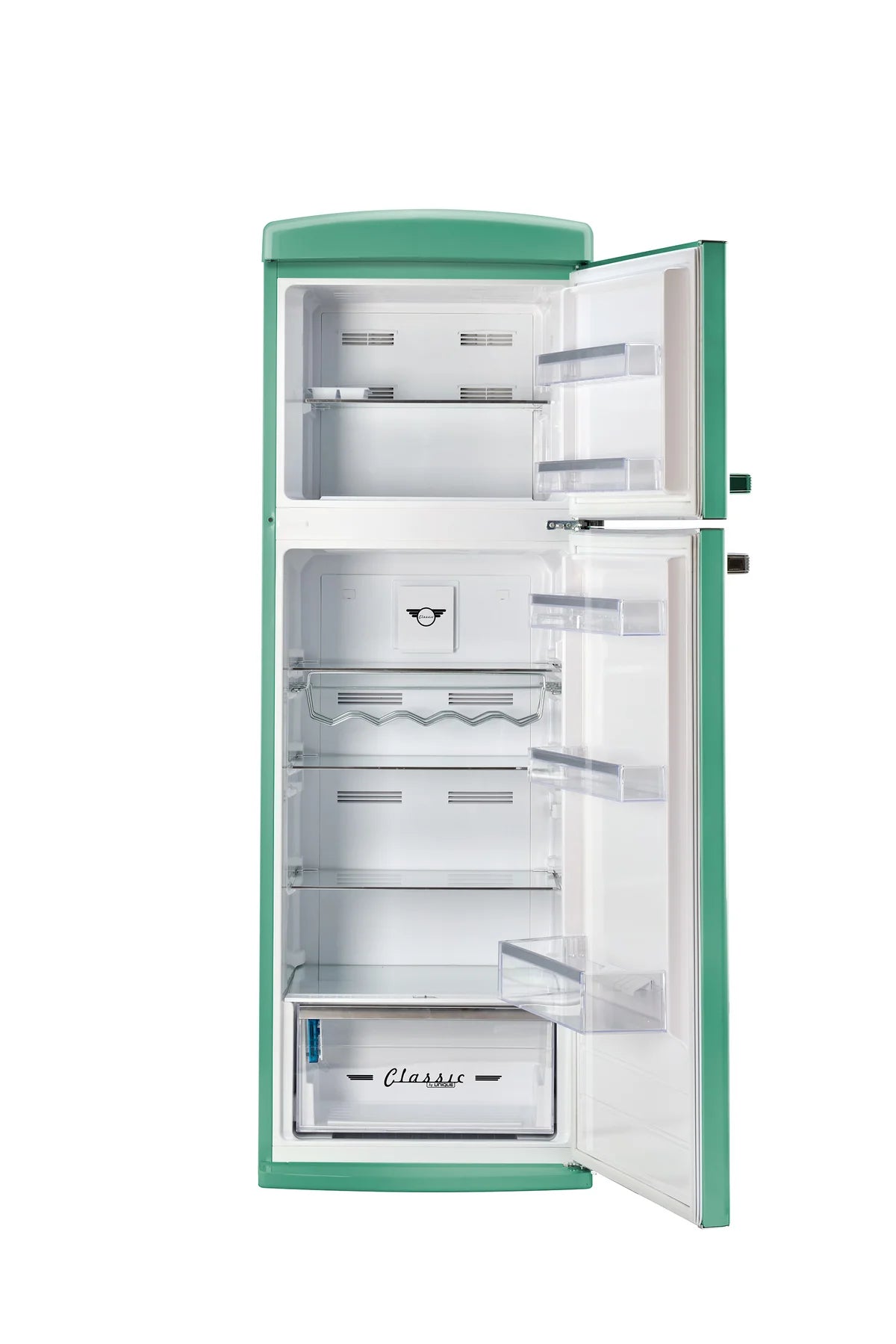 Unique 310L Ocean Mist Turquoise Top Mount Refrigerator UNQ-310L T TM