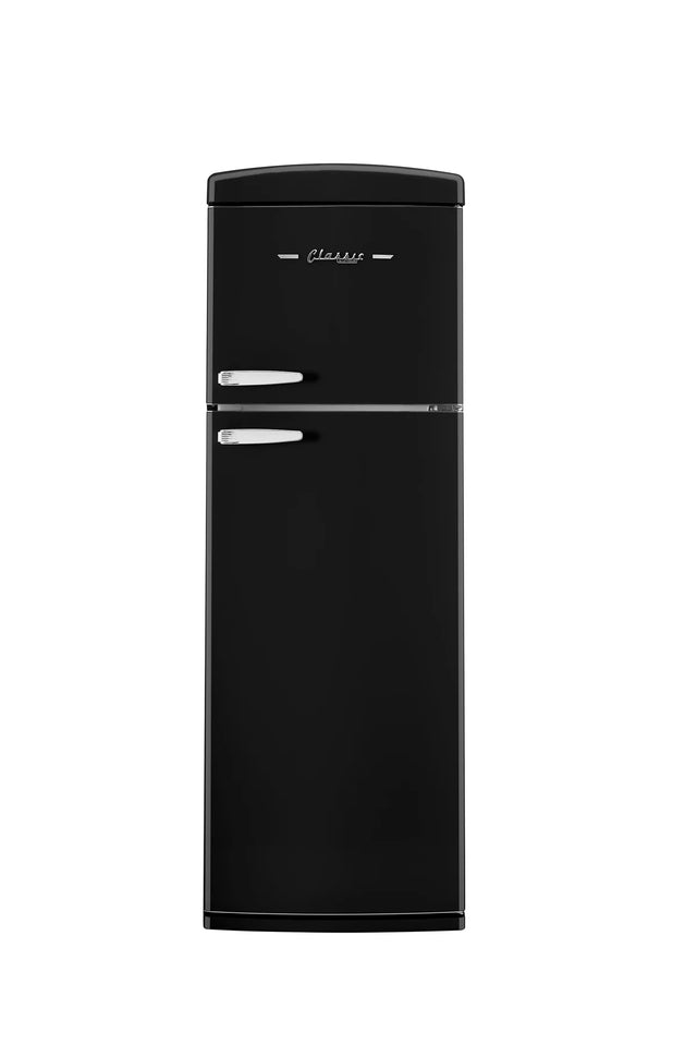 Unique 310L Midnight Black Top Mount Refrigerator UNQ-310L B TM