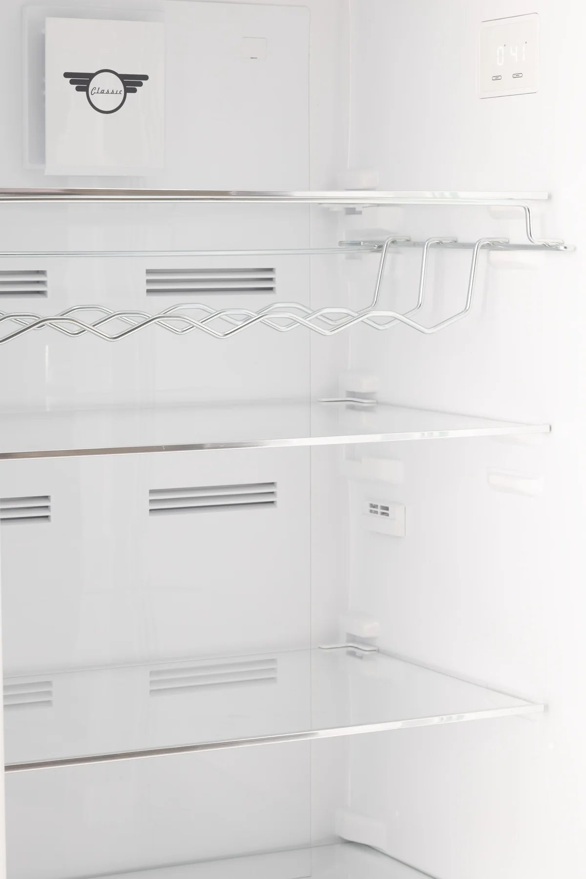 Unique 310L Midnight Black Top Mount Refrigerator UNQ-310L B TM