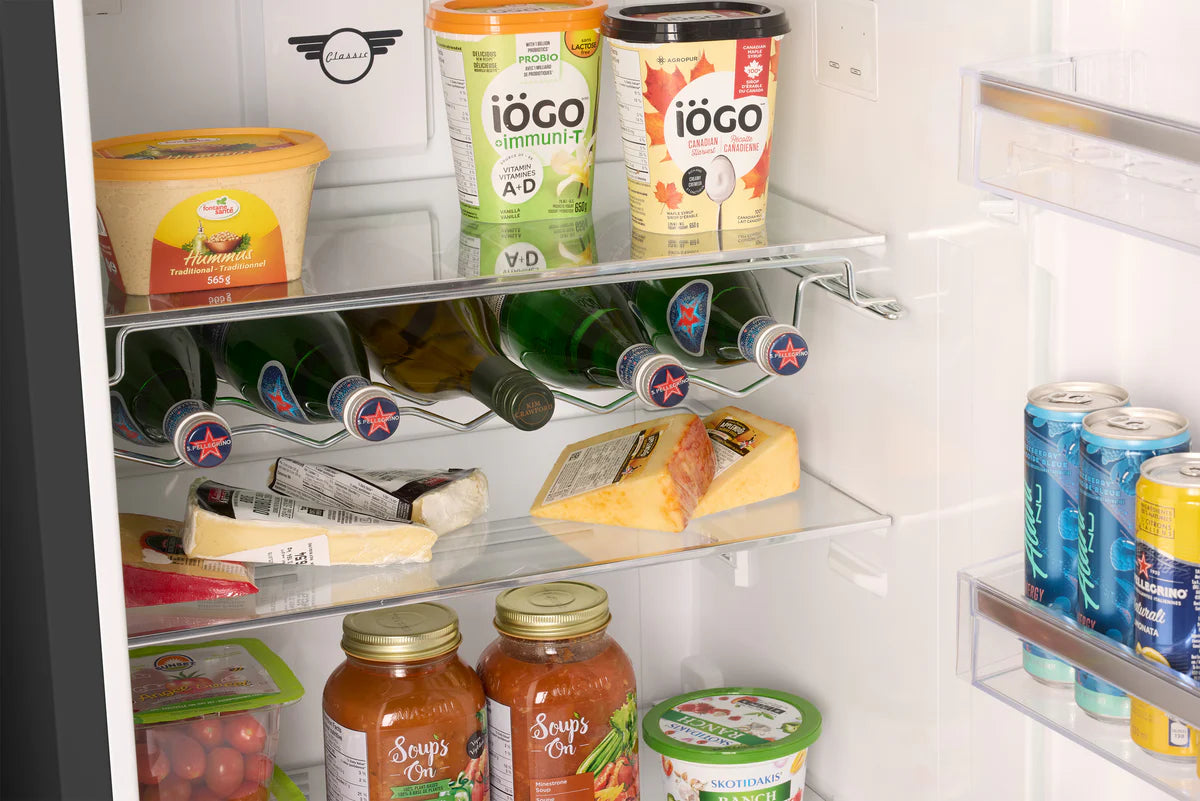 Unique 310L Midnight Black Top Mount Refrigerator UNQ-310L B TM