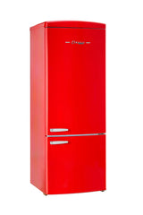 Unique 455L Candy Apple Red Bottom Mount Refrigerator UNQ-455L R AC
