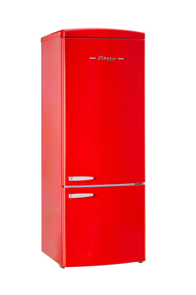 Unique 455L Candy Apple Red Bottom Mount Refrigerator UNQ-455L R AC