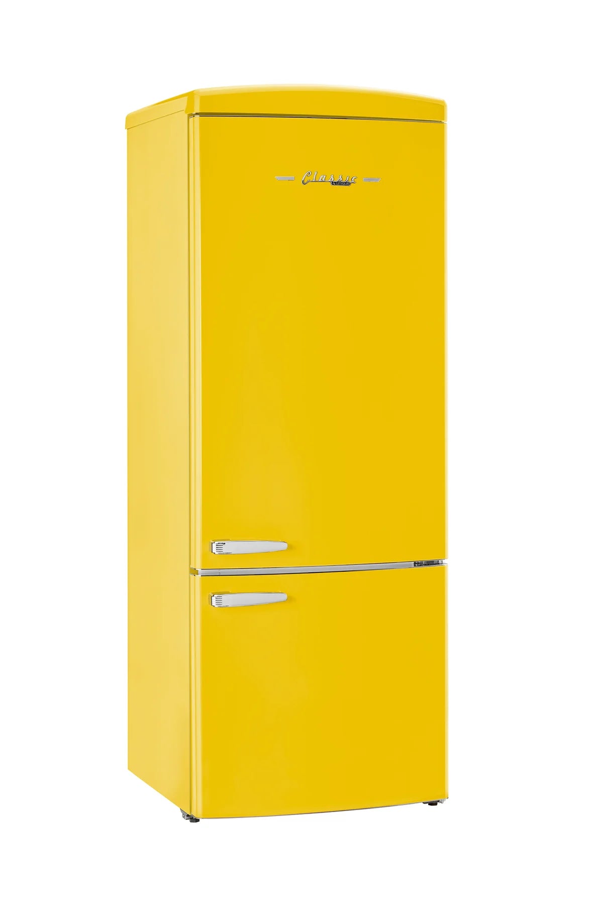 Unique 455L Canary Yellow Bottom Mount Refrigerator UNQ-455L Y AC