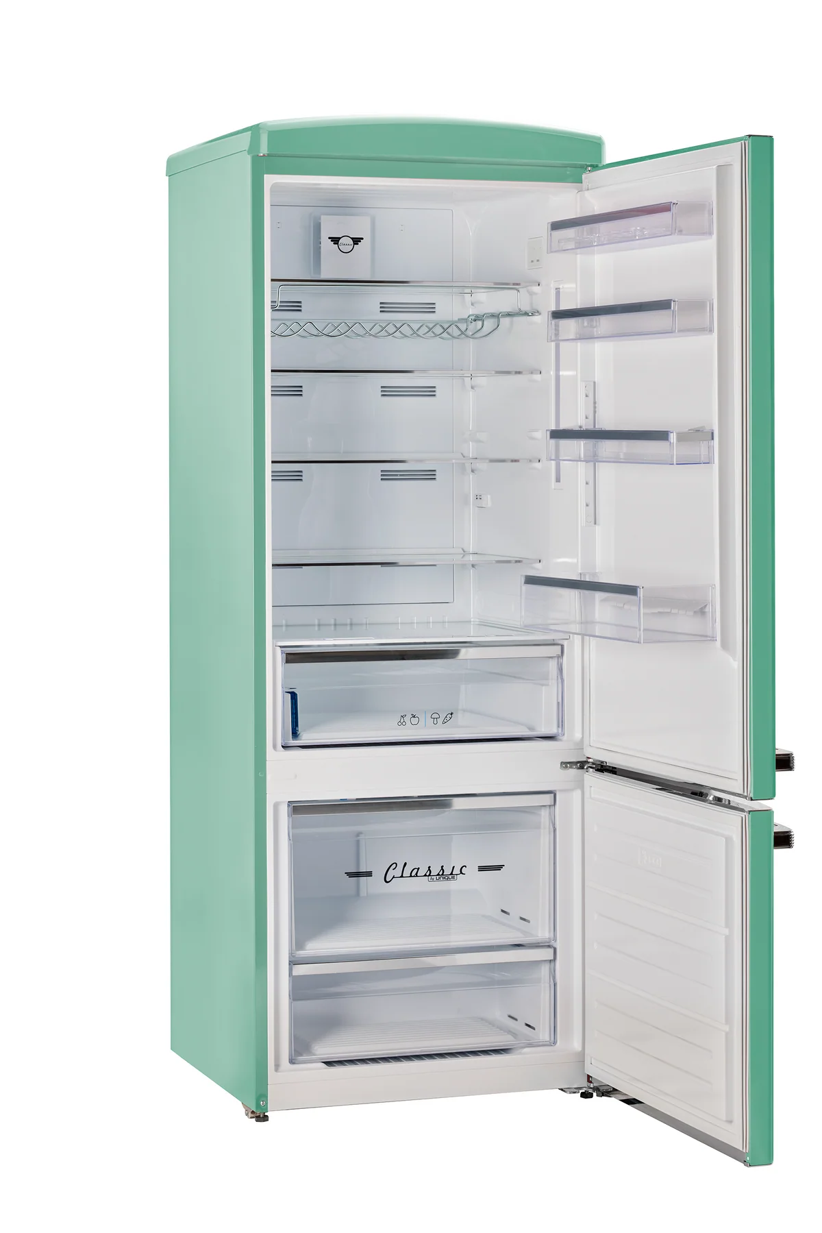 Unique 455L Ocean Mist Turquoise Bottom Mount Refrigerator UNQ-455L T AC