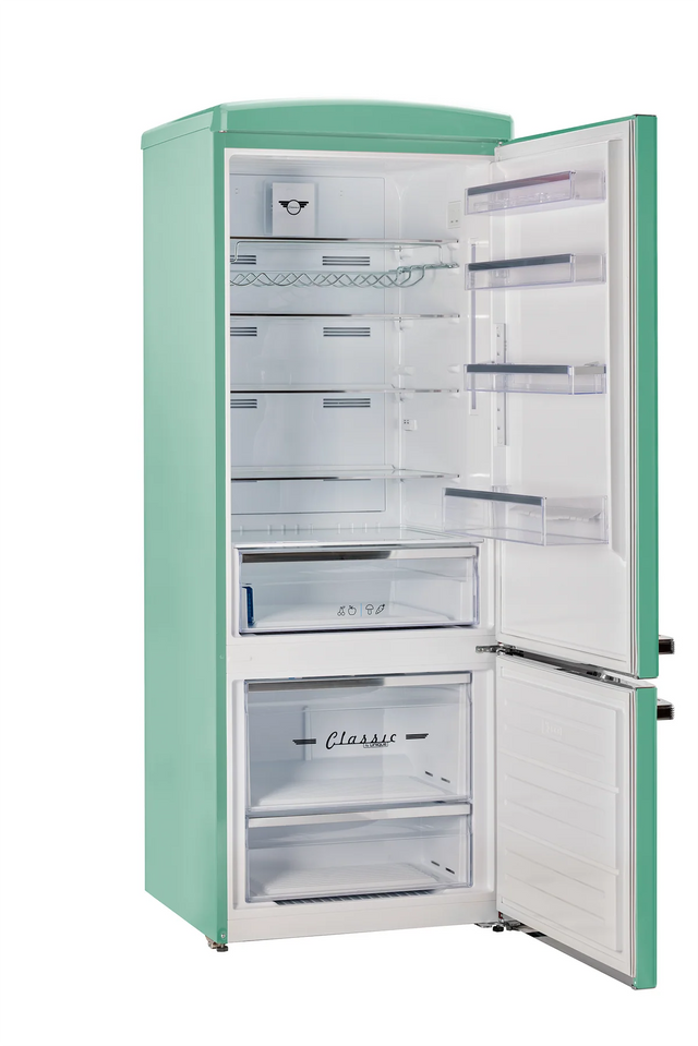 Unique 455L Ocean Mist Turquoise Bottom Mount Refrigerator UNQ-455L T AC