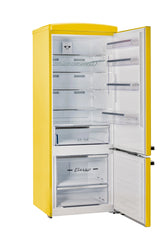 Unique 455L Canary Yellow Bottom Mount Refrigerator UNQ-455L Y AC
