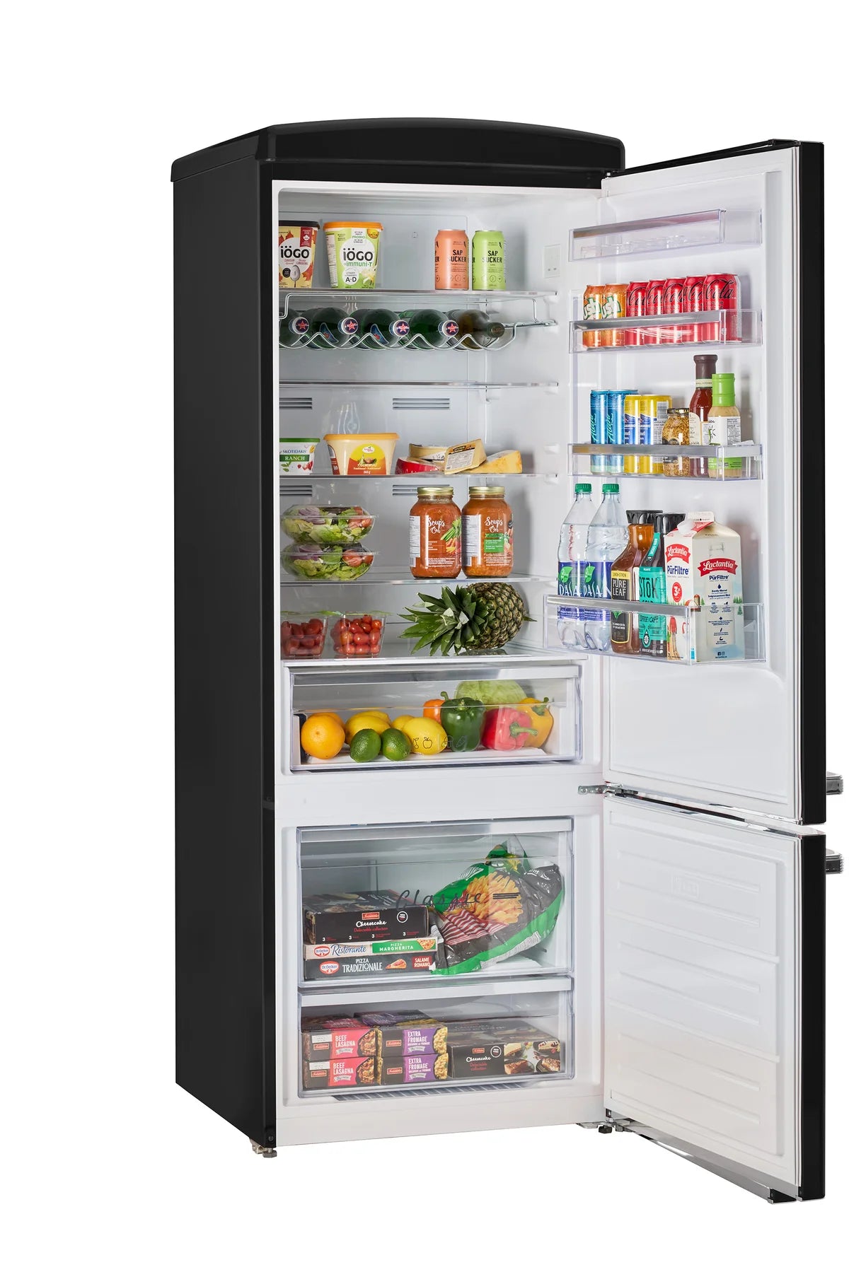 Unique 455L Midnight Black Bottom Mount Refrigerator UNQ-455L B AC