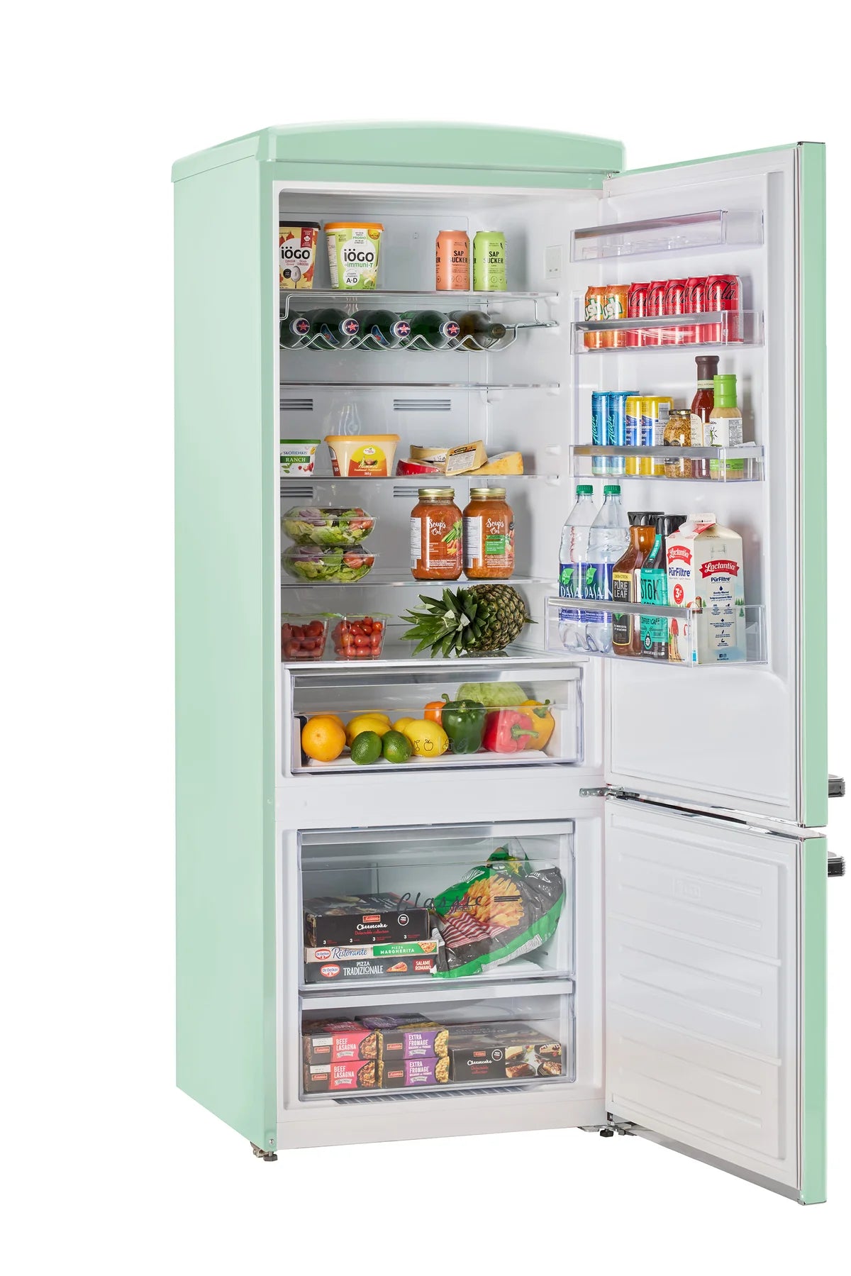 Unique 455L Mint Green Bottom Mount Refrigerator UNQ-455L LG AC