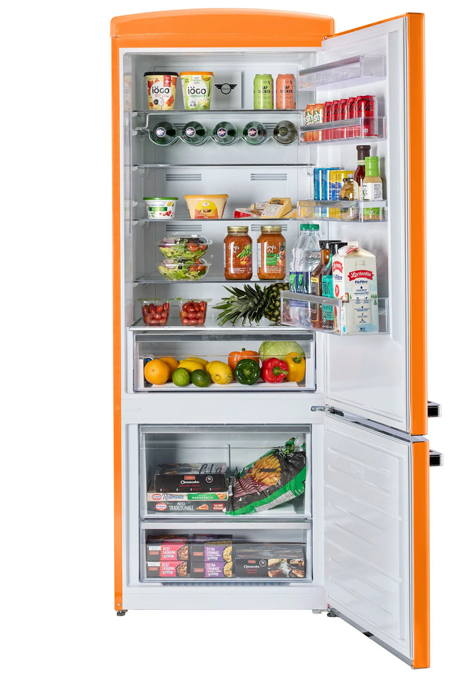 Unique 455L Creamsicle Orange Bottom Mount Refrigerator UNQ-455L O AC