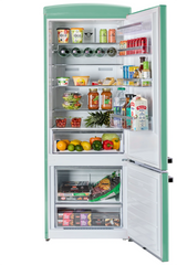 Unique 455L Ocean Mist Turquoise Bottom Mount Refrigerator UNQ-455L T AC