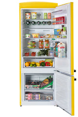 Unique 455L Canary Yellow Bottom Mount Refrigerator UNQ-455L Y AC