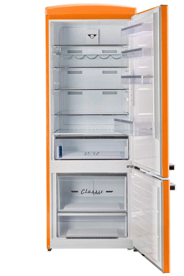 Unique 455L Creamsicle Orange Bottom Mount Refrigerator UNQ-455L O AC
