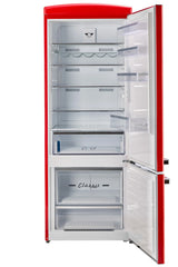 Unique 455L Candy Apple Red Bottom Mount Refrigerator UNQ-455L R AC