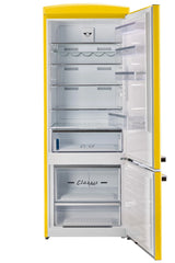 Unique 455L Canary Yellow Bottom Mount Refrigerator UNQ-455L Y AC