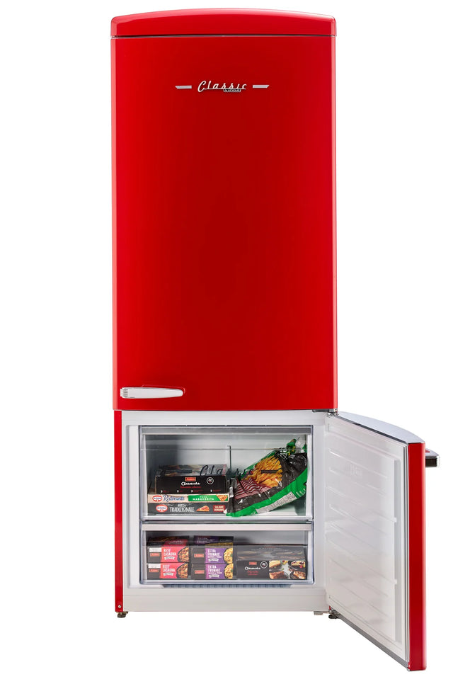 Unique 455L Candy Apple Red Bottom Mount Refrigerator UNQ-455L R AC