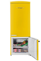 Unique 455L Canary Yellow Bottom Mount Refrigerator UNQ-455L Y AC