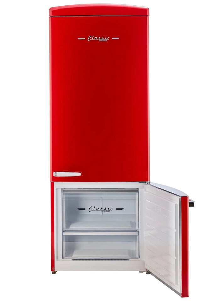 Unique 455L Candy Apple Red Bottom Mount Refrigerator UNQ-455L R AC