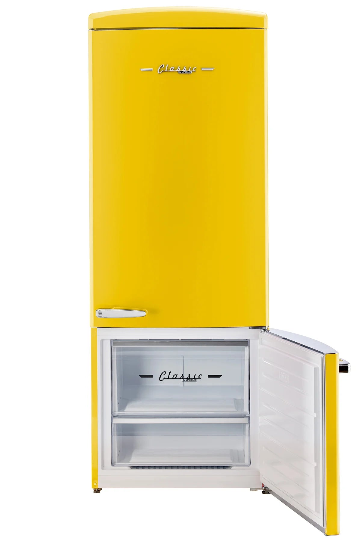 Unique 455L Canary Yellow Bottom Mount Refrigerator UNQ-455L Y AC