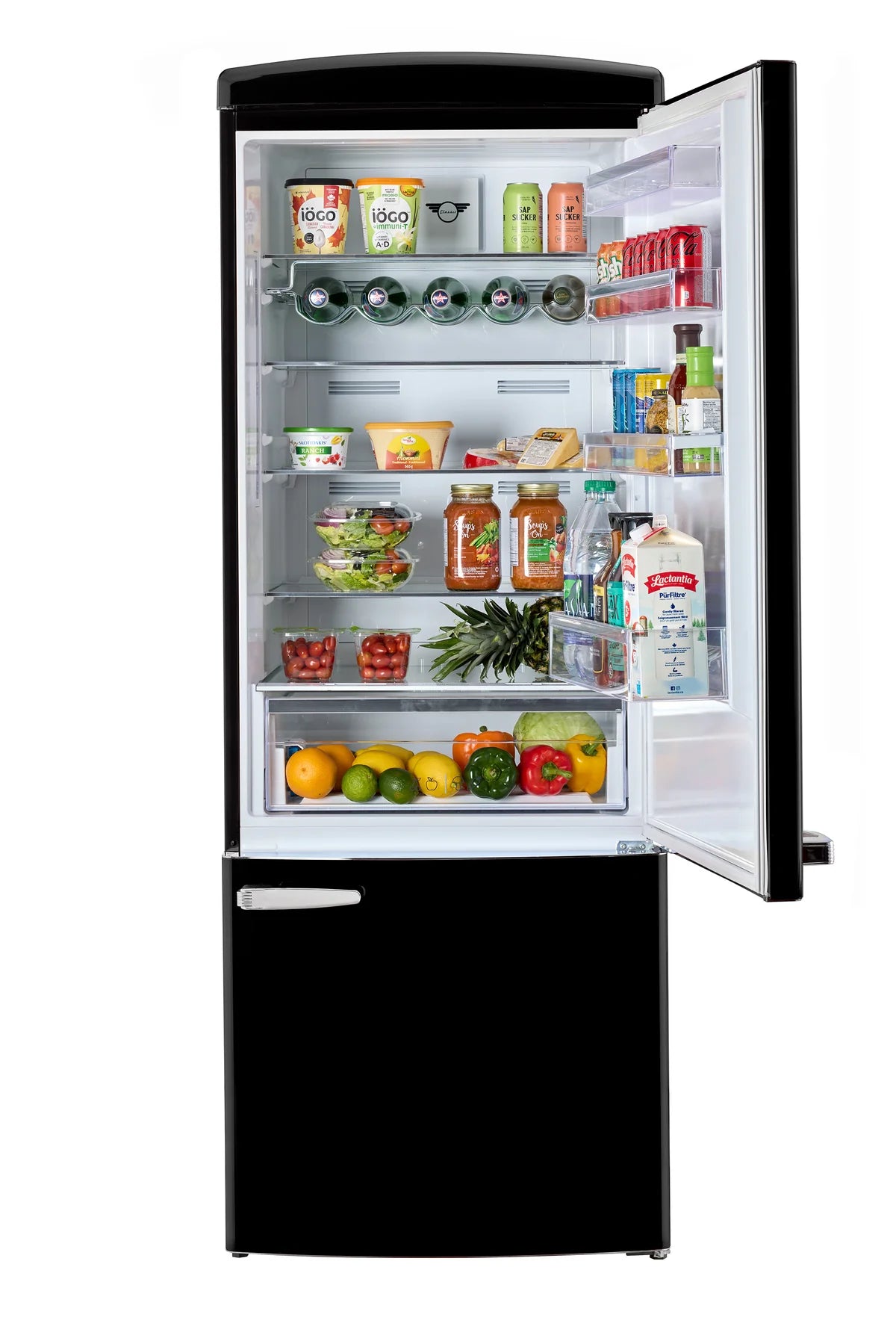 Unique 455L Midnight Black Bottom Mount Refrigerator UNQ-455L B AC