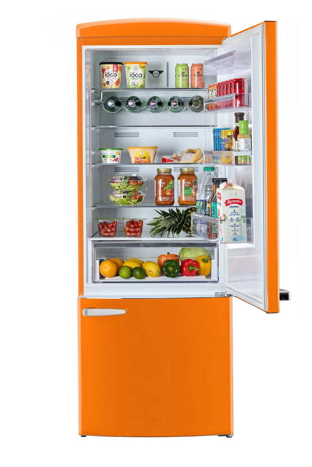 Unique 455L Creamsicle Orange Bottom Mount Refrigerator UNQ-455L O AC