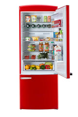 Unique 455L Candy Apple Red Bottom Mount Refrigerator UNQ-455L R AC