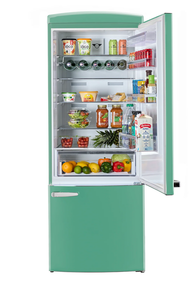 Unique 455L Ocean Mist Turquoise Bottom Mount Refrigerator UNQ-455L T AC