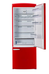 Unique 455L Candy Apple Red Bottom Mount Refrigerator UNQ-455L R AC