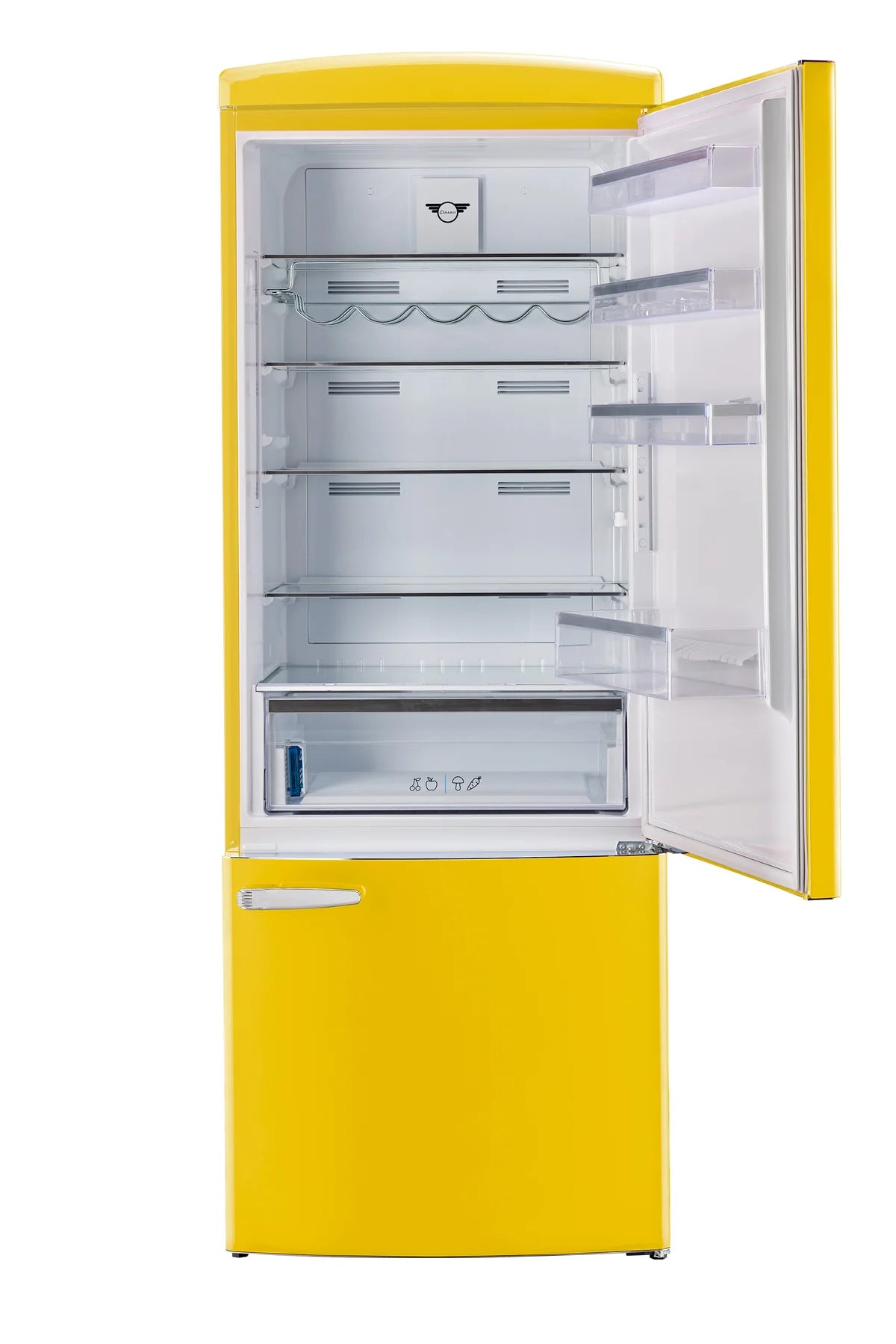 Unique 455L Canary Yellow Bottom Mount Refrigerator UNQ-455L Y AC