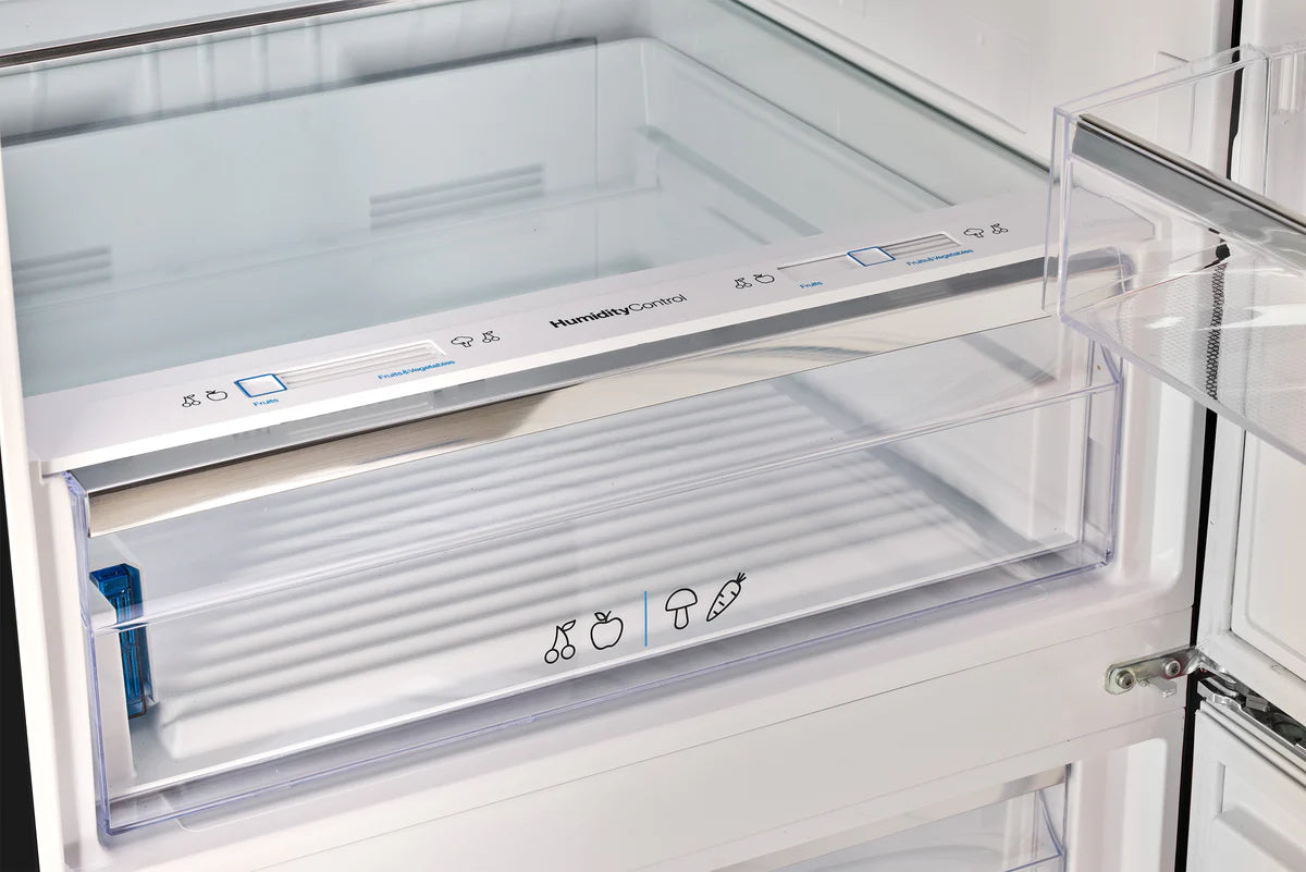 Unique 455L Midnight Black Bottom Mount Refrigerator UNQ-455L B AC