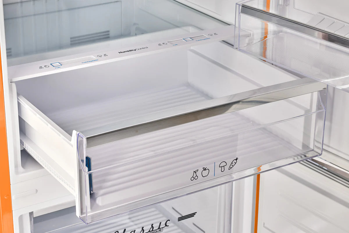 Unique 455L Creamsicle Orange Bottom Mount Refrigerator UNQ-455L O AC
