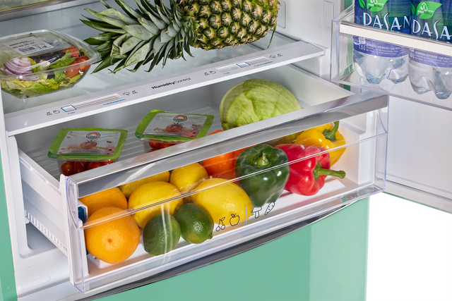 Unique 455L Ocean Mist Turquoise Bottom Mount Refrigerator UNQ-455L T AC