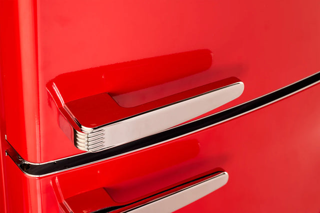 Unique 455L Candy Apple Red Bottom Mount Refrigerator UNQ-455L R AC