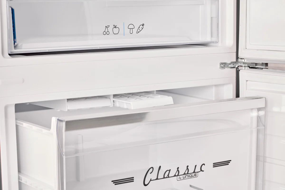 Unique 455L Midnight Black Bottom Mount Refrigerator UNQ-455L B AC