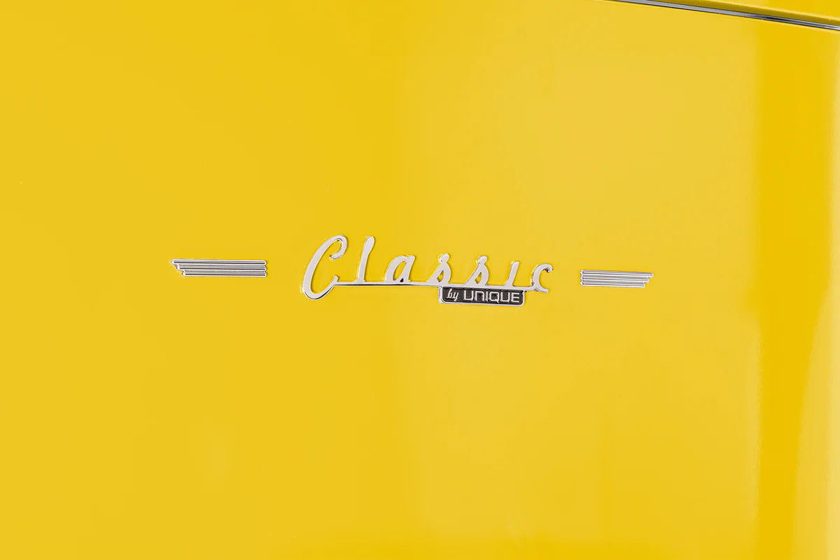 Unique 455L Canary Yellow Bottom Mount Refrigerator UNQ-455L Y AC