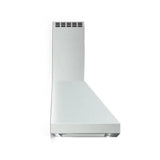 Verona VECHW48GSS 48 inch Designer Chimney Wall Hood with 1200 CFM, Stainless Steel Baffle Filters and LED Lighting in Stainless Steel
