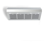 Verona VELP4810GSS 48 inch Designer Low Profile Under Cabinet Range Hood with 1200 CFM, Stainless Steel Baffle Filters, LED Lighting in Stainless Steel