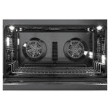 Verona VMFSIE365EE 36 inch Ultima Midnight Collection Freestanding Induction Range with 5 Elements, 5 cu. ft. Oven Capacity, Touch Control Clock in Matte Black