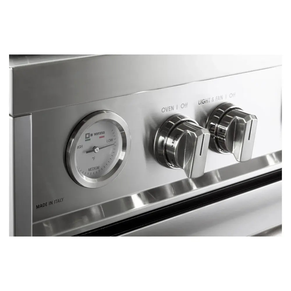 Verona VPRFSGG365SS 36 inch Prima Series Freestanding Gas Range with 5 Sealed Burners, 5 cu. ft. Oven Capacity, Temperature Gauge in Stainless Steel