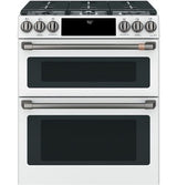 Cafe 30" Slide-In Front Control Gas Double Oven with Convection Range (DISPLAY) CGS750P4MW2