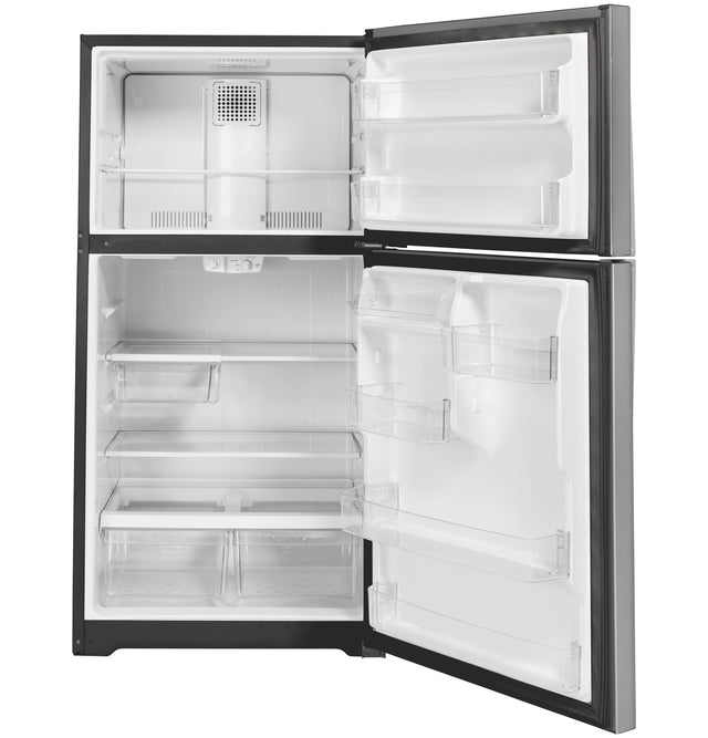 GE® ENERGY STAR® 21.9 Cu. Ft. Top-Freezer Refrigerator GTE22JSNRSS