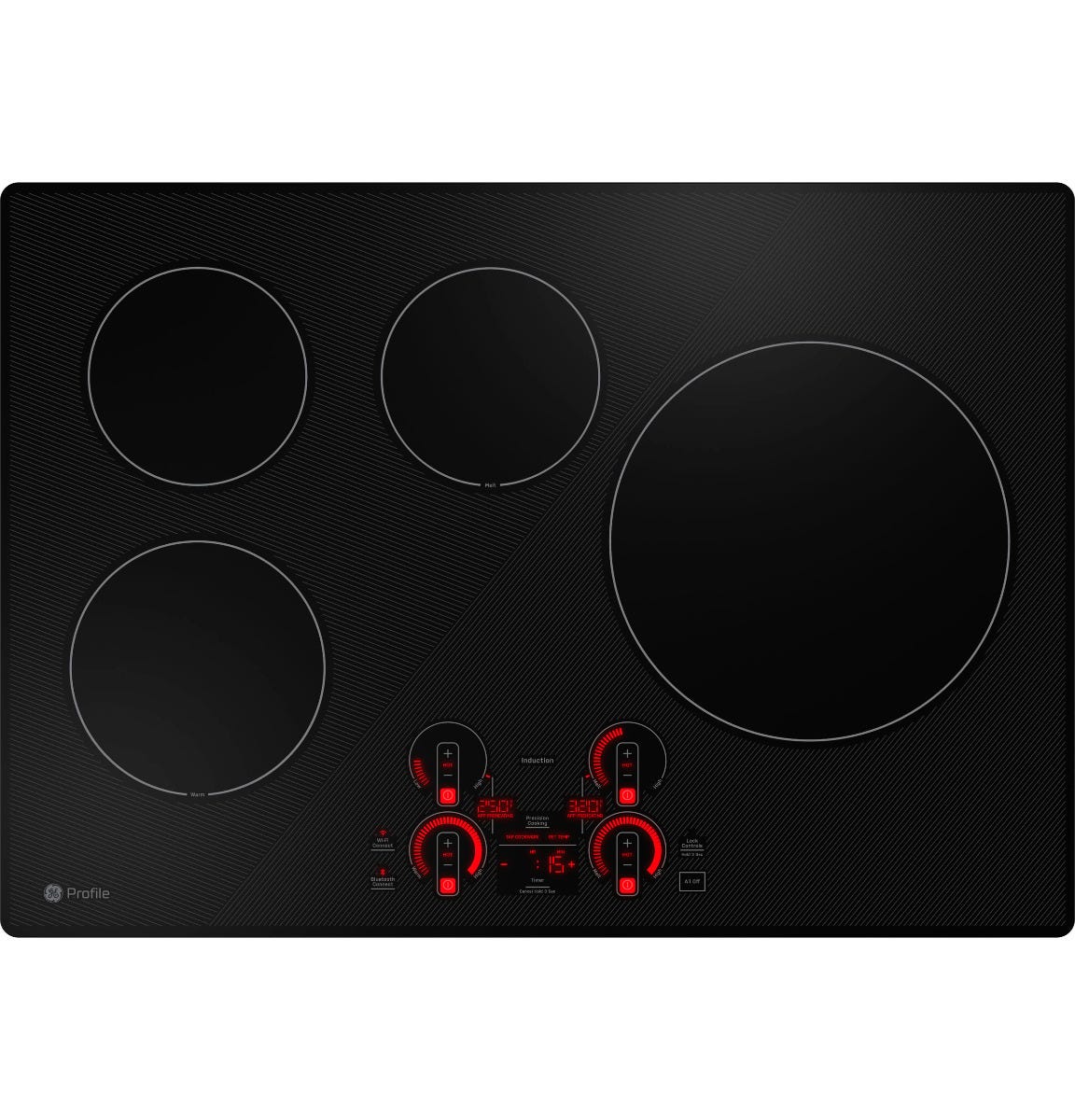 GE Profile 30" Built-In Touch Control Induction Cooktop PHP7030DTBB