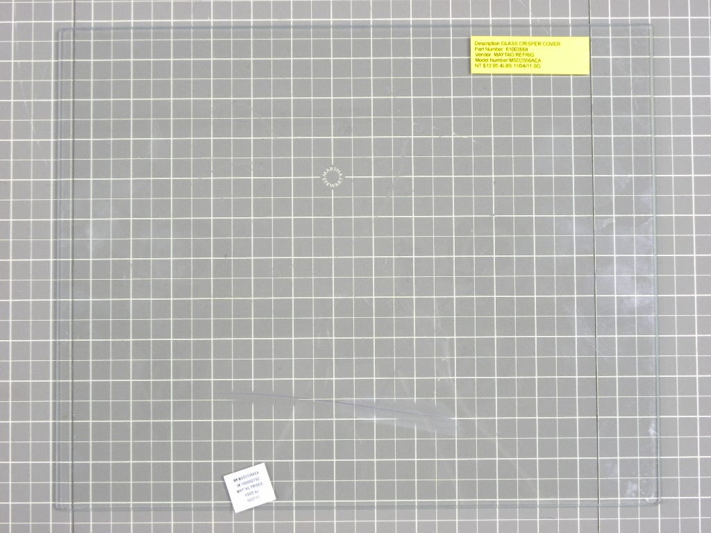 Maytag Refrigerator Glass Crisper Cover 61003664