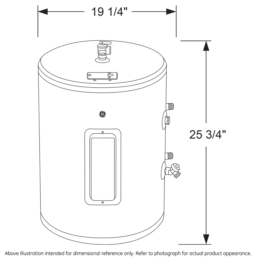 GE® 18 Gallon Electric Point of Use Water Heater GE20P08BAR