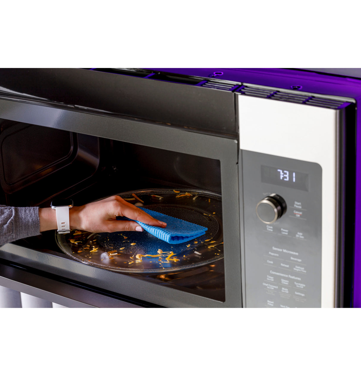 GE Profile™ 2.2 Cu. Ft. Over-the-Range Sensor Microwave Oven PVM9225RYSS