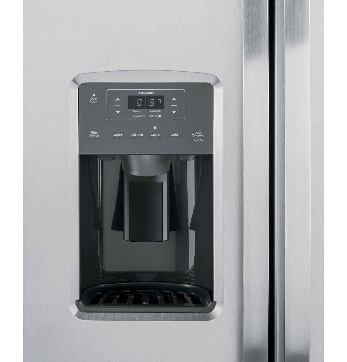 GE ENERGY STAR® 25.3 Cu. Ft. Side-By-Side Refrigerator GSE25GYPFS